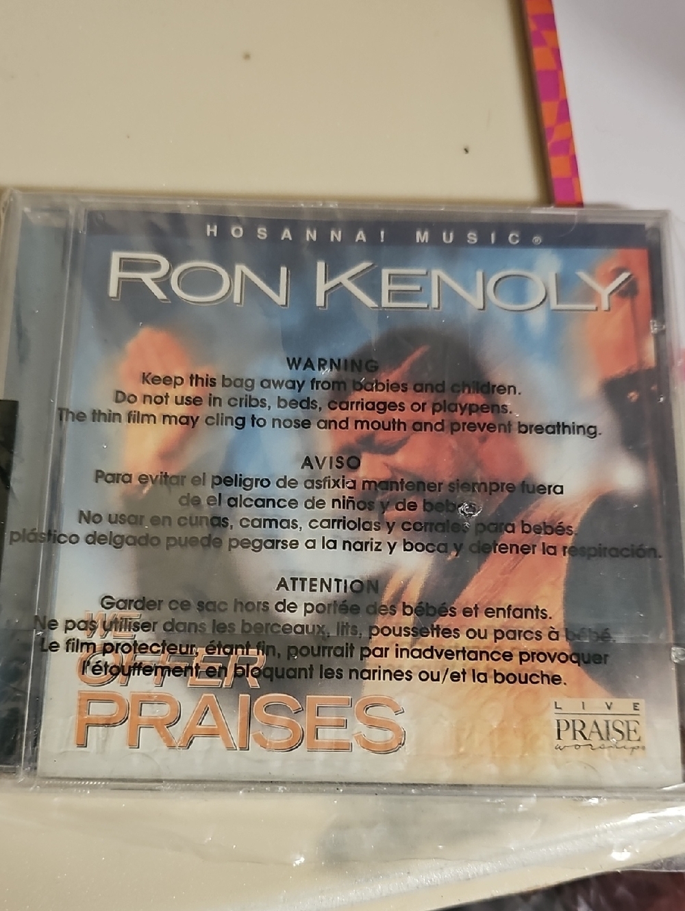 Nwt Ron Kenoly Praises CD - Blue & Orange Cover